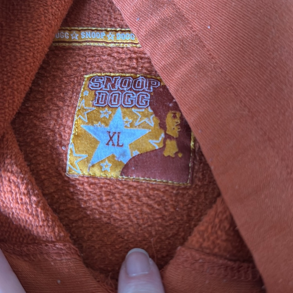 Snoop Dogg King of the Court Sweatshirt Hoodie Orange Size XL (TD) - Picture 6 of 7